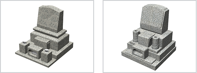 洋型お墓の図